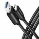 AXAGON USB 3.0 USB 3.0 Type C transformator Crno 2m BUCM3-AM20AB