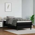 vidaXL Okvir za krevet s oprugama crni 90x200 cm od umjetne kože