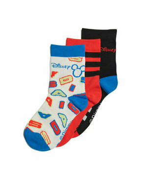 Set od 3 para dječjih visokih čarapa adidas Mickey Mouse Crew Socks 3 Pairs IB6776 Black/Broyal/Cwhite