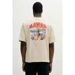 Pamučna majica Alpha Industries Hawaii Aloha T BP bež 156535