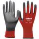 Cimco Skinny Touch grau/rot 141237 najlon rukavice za rad Veličina (Rukavice): 9, l EN 388 1 Par