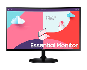 Monitor Samsung Essential Monitor S3 S36C 61 cm (24") FHD VA LED FreeSync ukrivljen