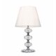 FANEUROPE I-INCANTO/LG1 | Incanto Faneurope stolna svjetiljka Luce Ambiente Design 68cm s prekidačem 1x E27 krom, kristal, bijelo