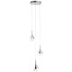 BRILLIANT G93423/15 | Frizzante Brilliant visilice svjetiljka s impulsnim prekidačem 3x LED 1200lm 3000K krom, prozirna