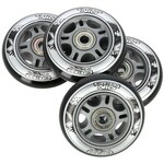 HMS Set crnih PU kotača 80x24 + ABEC9 NILS EXTREME ležajevi