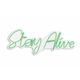 Wallity Zidna LED dekoracija, Stay Alive - Green
