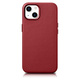 iCarer Case Leather MagSafe Apple iPhone 14 red