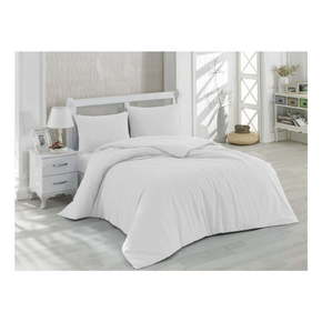 Pamučna posteljina s plahtom za bračni krevet Precioso