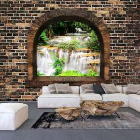 Samoljepljiva foto tapeta - Stony Window: Waterfalls 294x210