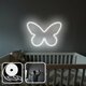 Opviq dekorativna zidna led svjetiljka, Butterfly - Medium - White