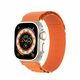 DuxDucis® GS Series Pleteni Remen za Apple Watch 2/3/4/5/6/7/8/9/SE/SE 2/Ultra/Ultra 2 (42/44/45/49mm) Narančasti