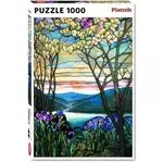 Piatnik Tiffany Magnolije i irisi puzzle, 1000 dijelova