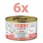 Grau GP Puppy konzerva za štence, piletina &amp; govedina &amp; proso, 6 x 200 g