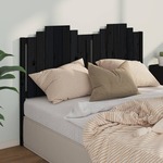 Uzglavlje za krevet crno 156 x 4 x 110 cm od masivne borovine