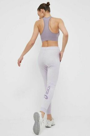 Ženske trenirke Asics Big Logo Sweat Pant - dusk violet/violet quartz