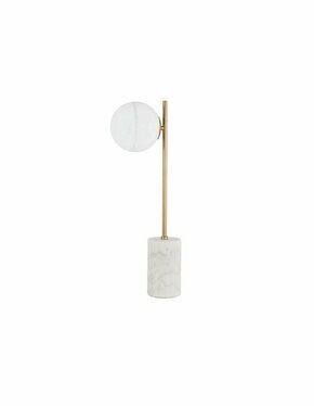 NOVA LUCE 9960618 | Cantona Nova Luce stolna svjetiljka 56cm s prekidačem 1x G9 bijeli mramor