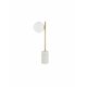 NOVA LUCE 9960618 | Cantona Nova Luce stolna svjetiljka 56cm s prekidačem 1x G9 bijeli mramor, mesing, opal