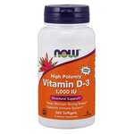 NOW Foods Vitamin D-3 1000 IU 360 kaps.