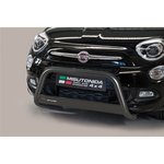 Misutonida Bull Bar Ø63mm inox crni za Fiat 500 X 2015 s EU certifikatom