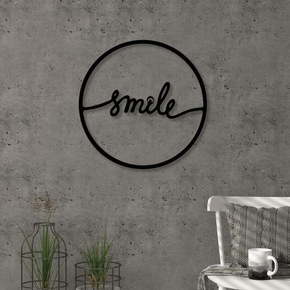 Zidna metalna dekoracija Smile