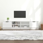 vidaXL TV ormarić 2 kom sjajni bijeli 80x35x36,5 cm konstruirano drvo