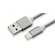 Kabel Lightning USB SBOX punjač, data - iPad, iPhone5/6/7 - 1.5m Grey