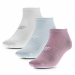 Set od 3 para ženskih niskih čarapa 4F 4FWMM00USOCF276 90S