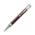 Parker - Kemijska olovka Parker Duofold Chevron, crveno srebrna