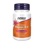 Vitamin D3 NOW, 50 µg / 2000 IU (30 kapsula)