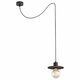 ARGON 3835 | Corso-AR Argon visilice svjetiljka s podešavanjem visine 1x E27 crno