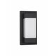 NOVA LUCE 9060203 | Leto Nova Luce zidna svjetiljka pravotkutnik 1x LED 2132lm 3000K IP65 crno mat, opal
