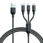 USB kabel Joyroom S-1T3018A15, 3 u 1, 3.5A/Kabel 1,2m (crni)