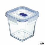 Hermetička Kutija za Ručak Luminarc Pure Box Active 11,4 x 11,4 x 11 cm 750 ml Dvobojan Staklo (6 kom.) , 2730 g