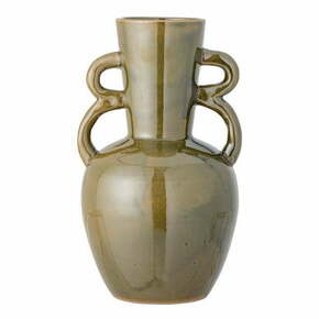 Kaki zelena ručno izrađena vaza od kamenine Oleander – Bloomingville