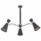 ARGON 1380 | Lukka Argon luster svjetiljka elementi koji se mogu okretati 3x E27 crno, krom