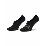Set od 2 para muških niskih čarapa Tommy Hilfiger 701222189 Black 039