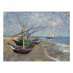Reprodukcija slika Vincenta van Gogha - Fishing Boats on the Beach at Les Saintes-Maries-de la Mer, 40 x 30 cm