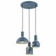 ARGON 1471 | Sines Argon visilice svjetiljka 3x E27 plavo, mesing, crno