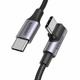UGREEN US334 Kutni kabel USB-C na USB-C 5A PD 100W 2m (crni)