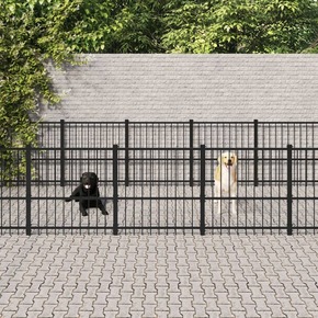Vanjski kavez za pse čelični 19 76 m²