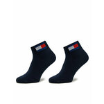 Set od 2 para unisex visokih čarapa Tommy Jeans 701228223 Dark Navy