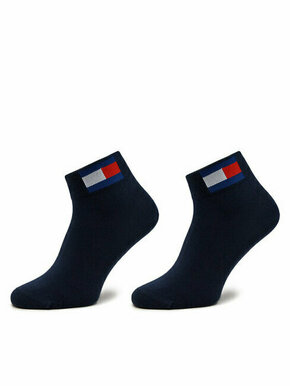 Set od 2 para unisex visokih čarapa Tommy Jeans 701228223 Dark Navy
