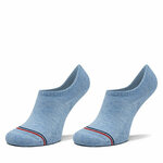 Set od 2 para unisex niskih čarapa Tommy Hilfiger 701228179 Light Blue Melange 004