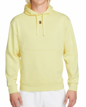 Muška sportski pulover Nike Court Fleece Tennis Hoodie - lemon chiffon