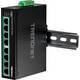 TRENDnet TI-PE80 Industrijski brzi Ethernet PoE + DIN-šinski prekidač s 8 priključaka TrendNet TI-PE80 industrijski Ethernet preklopnik 10 / 100 MBit/s