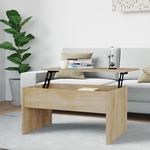 Stolić za kavu boja hrasta 80x50,5x41,5 cm konstruirano drvo