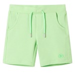 vidaXL Dječje kratke hlače fluorescentno zelene 140