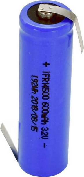 Beltrona FR14500HBG specijalni akumulatori 14500 z-lemna zastavica lifepo 4 3.2 V 600 mAh