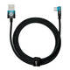Baseus Elbow USB na USB-C 100W 2m kutni kabel (crno-plavi)