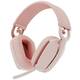 Logitech Zone Vibe 100 slušalice, bežične/bluetooth, bijela/roza, mikrofon